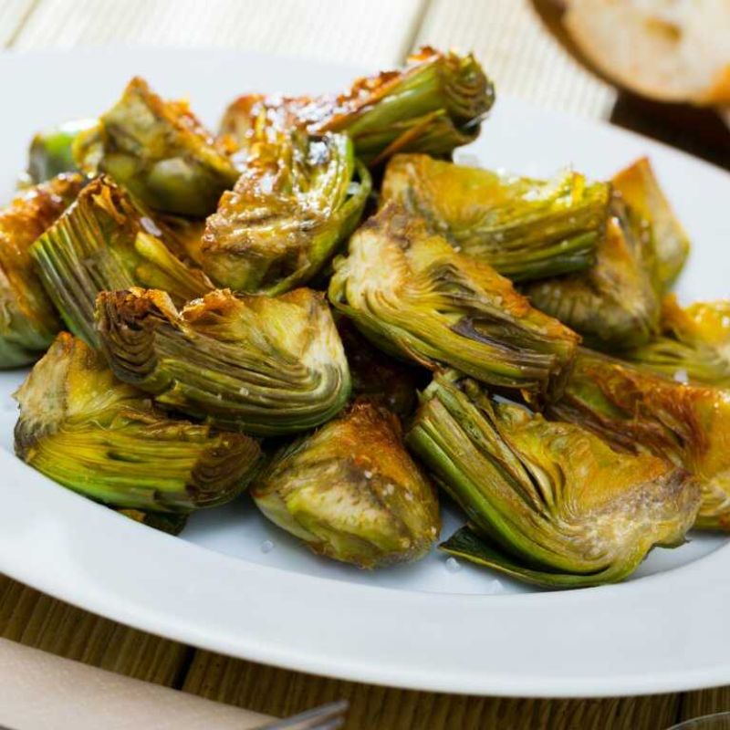 Alcachofas troceadas