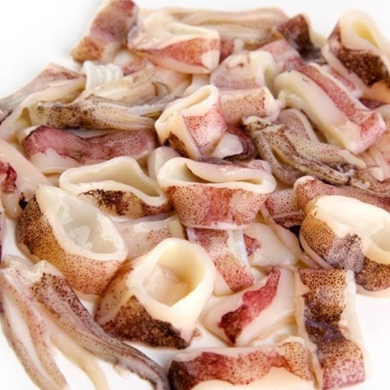 Calamar troceado